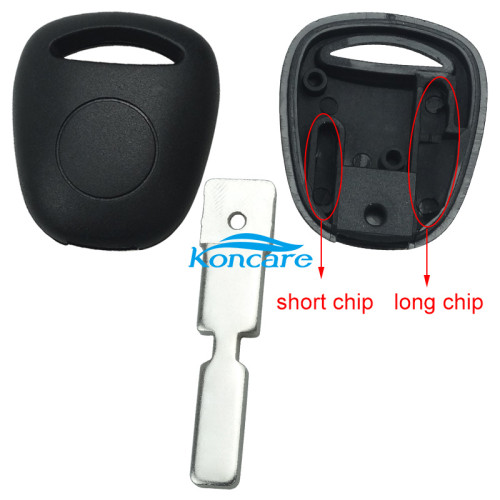 transponder key shell with 4 track blade