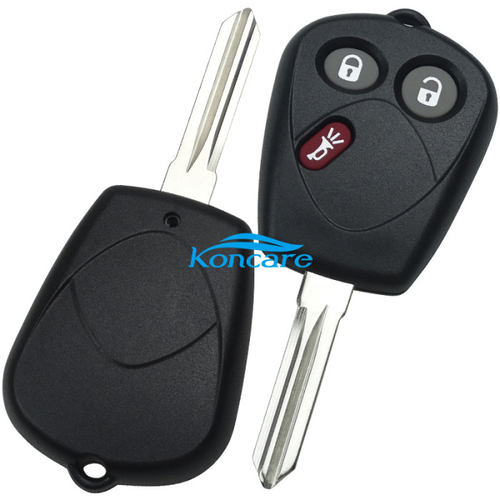 2+1 button remote key blank with battery clamp