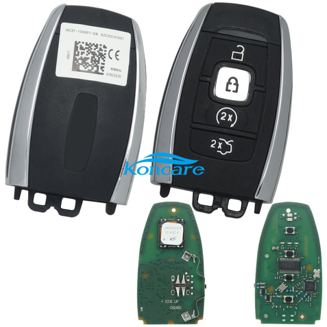 OEM Smart Key For lincoln Buttons:4 Frequency:868MHz Transponder:HITAG PRO Part No: HS7T-15K601-DD/ Keyless GO / Automatic start IC: A2C9314210200