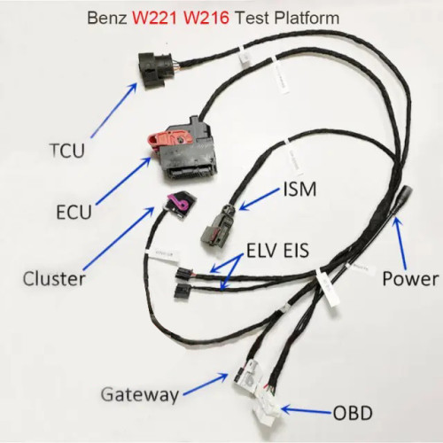 For Mercedes Benz W221 W216 Test Platform Cluster ECM TCU ELV EIS ISM Harness