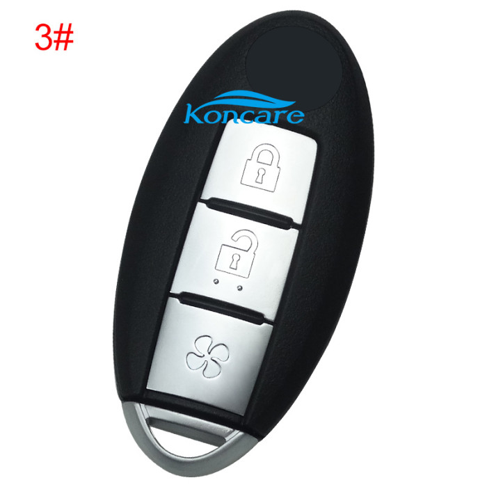 For nissan remote key blank with badge ，please choose the button