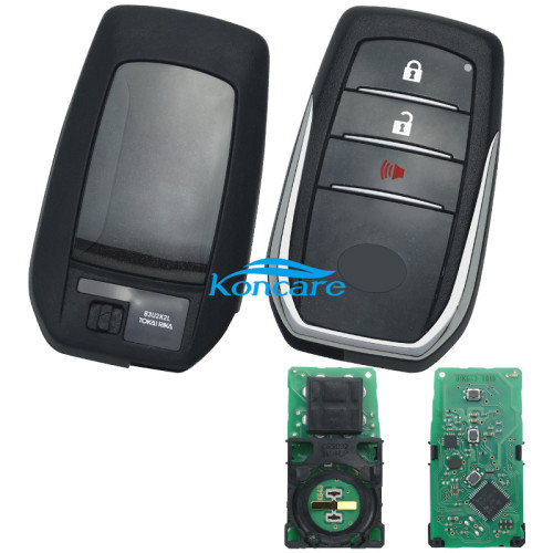 For Toyota Fortuner original 2+1 button remote key with 312-314 mhz with Toyota H chip