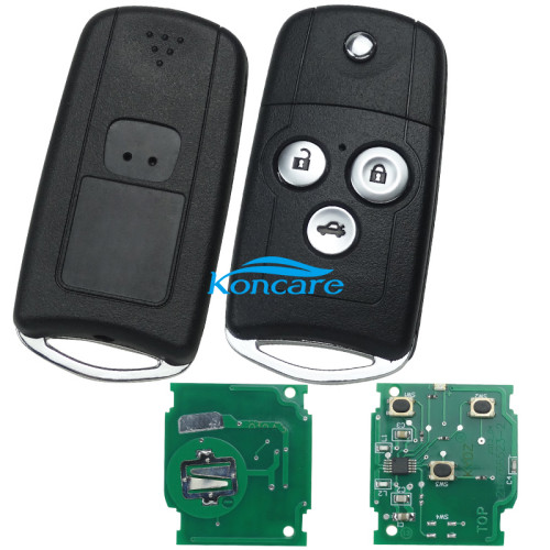 Honda Civic 3 button remote with 434MHZ , ID46 / PCF7936 transponder