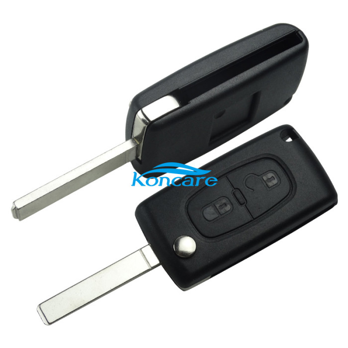 For OEM Citroen 2 Button Flip Remote Key with 433mhz (battery on PCB) with FSK model with 46 chip with VA2 / HU83 blade