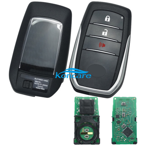 For Toyota Hilux original 2+1 button remote key with Toyota H chip 312-314mhz