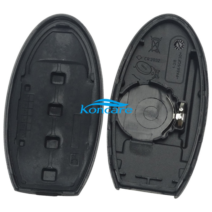 For Nissan 3+1 button remote key blank
