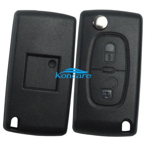For OEM Citroen 2 Button Flip Remote Key with 433mhz (battery on PCB) with FSK model with 46 chip with VA2 / HU83 blade
