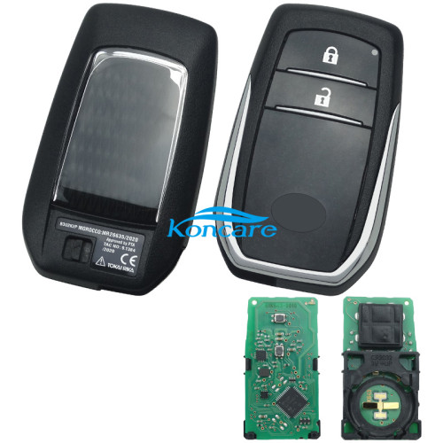 For Toyota Hilux original 2 button remote key with Toyota H chip 433mhz