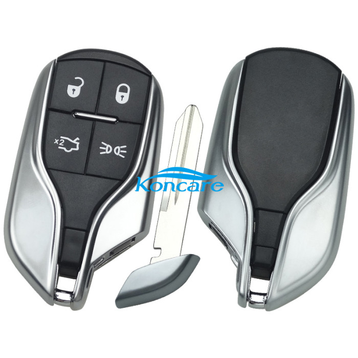 For Maserati 4 button remote key case with badge