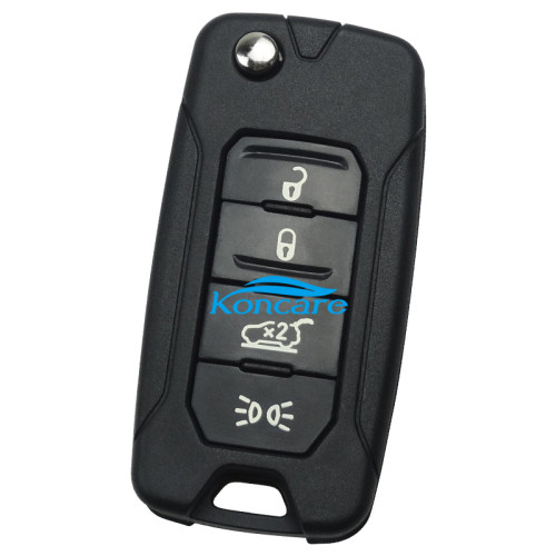 For Chrysler Jeep 4 button flip remote key blank