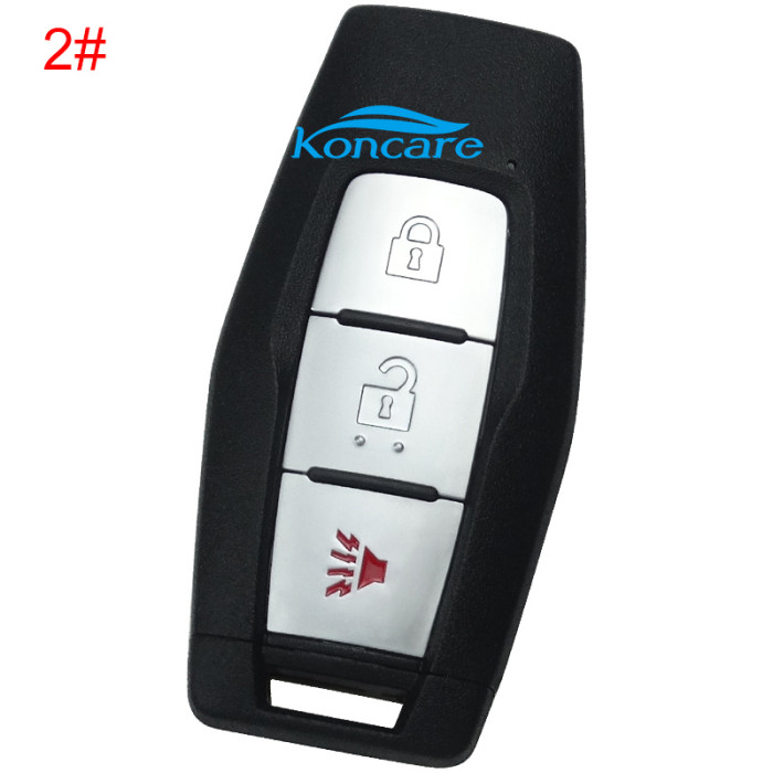 For Mitsubishi 2/2+1/3/3+1 button remote key shell with badge(please choose button )