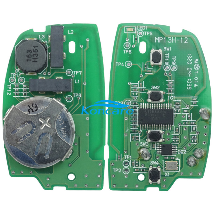 Original for Hyundai 4 button remote key with 433mhz with PCF7945/7953(HITAG2) chip PN:F7953AC1500