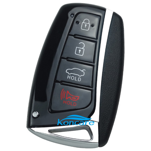 For hyundai 3+1 button remote key blank with blade