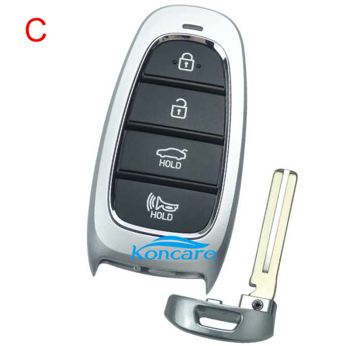 Hyundai remote key blank, please choose button