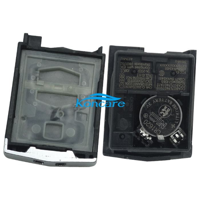 OEM for Mazda 2 Button Siemens VDO 2 button 5WK43409D Mazda 433MHz