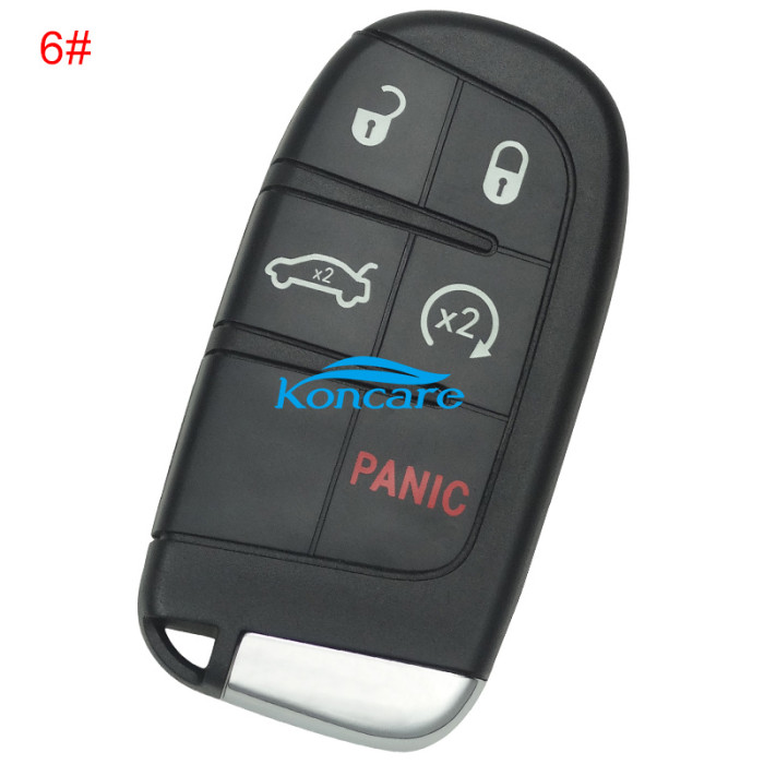 For Jeep 3+1 button smart key with 434mhz with 4A chip Jeep Compass included SIP22 key blade FCC:M3N-40821302