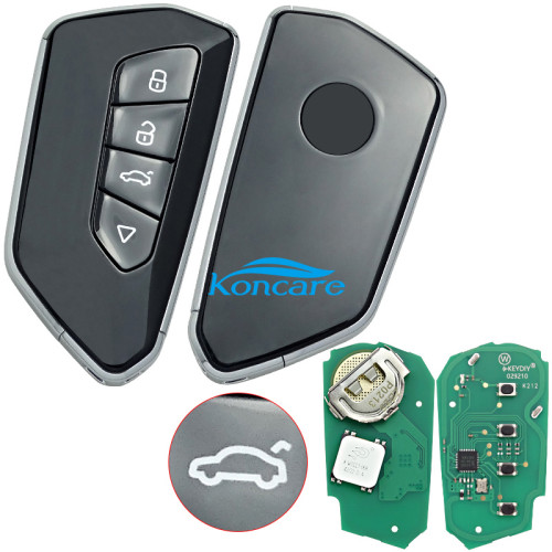 KEYDIY Remote key 4 button ZB25-4smart key for KDX2 and KD MAX