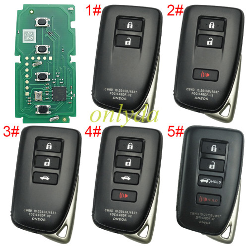 horse XSTO01EN TOY.T for Toyota XM38 Smart Key with Key Shell Support 4D 8A 4A chip for Toyota Lexus pls choose key case style