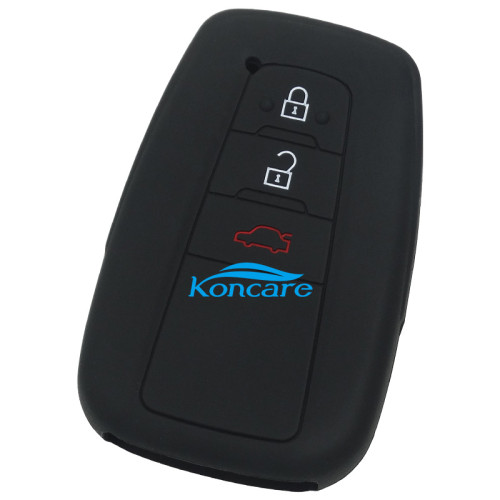Toyota 2+1 button silicon case （blue ）, Please choose the color, (Black MOQ 5 pcs; Blue, Red and other colorful Type MOQ 50 pcs)