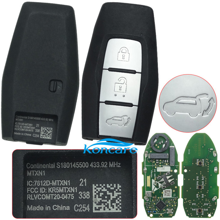 OEM Mitsubishi outlander 3 button 2021-2022 4A Frequency:433MHz Transponder: NCF29A/HITAG AES / Part No: 8637C251