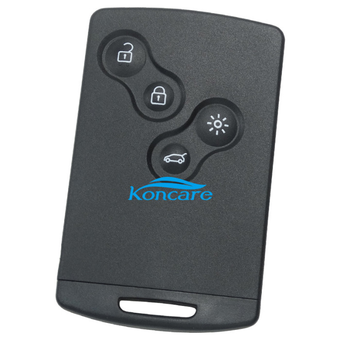 For Renault Megane 4 button remote key card 434mhz with 7941 chip after market