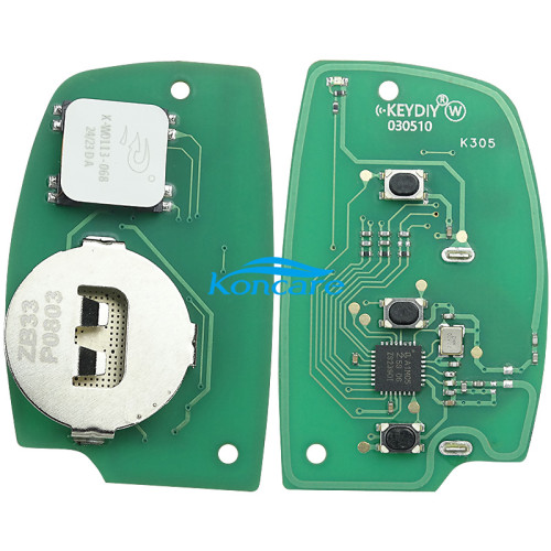 KEYDIY Remote key 3 button ZB33-3 smart key for KDX2 and KD MAX