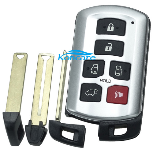 for Sienna 6 button remote key blank with blade