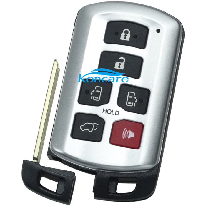 for Sienna 6 button remote key blank with blade