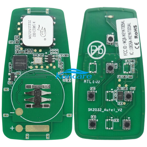 For AUTEL MAXIIM IKEY Standard Style IKEYAT006DL 6 Buttons Independent Smart Key (Left Door/ Right Door/ Remote Start)