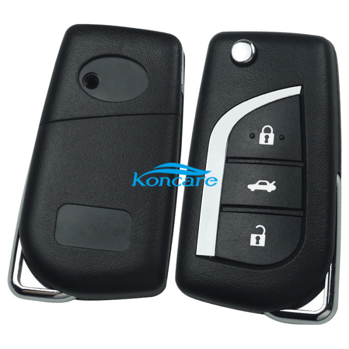 For Toyota 3 button remote key shell with VA2 307 blade
