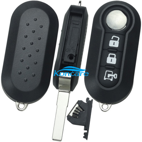 3 button remote key blank with SIP22 blade