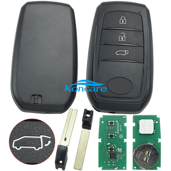 KEYDIY Remote key 3 button ZB35 smart key for KDX2 and KD MAX