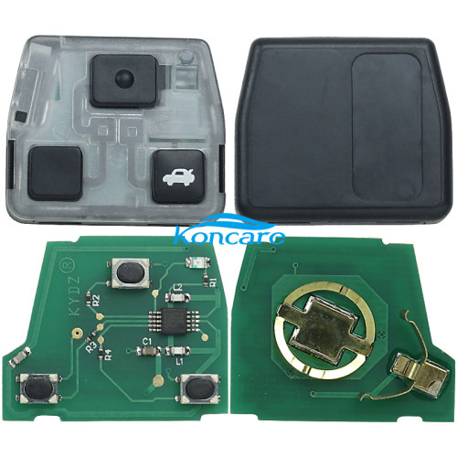 For Toyota 3 button remote with FCCID HYQ1512V- with314.4mhz