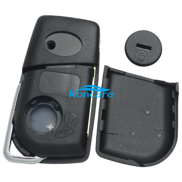 For Toyota 2 button remote key shell with TOY43 blade