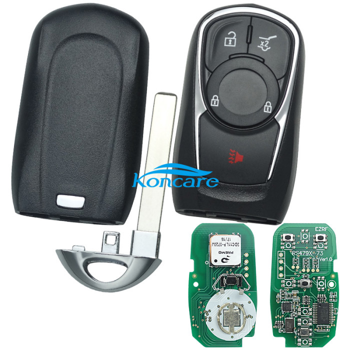 For Keyless Smart 3+1B remote key with PCF7952E chip- 314.9mhz ASK model
