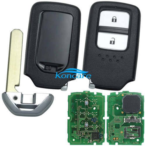 For Honda Original 2 Button smart keyless remote key with 313.8 mhz with 4A chip Model ： TWB1J0118 for XRV HRV