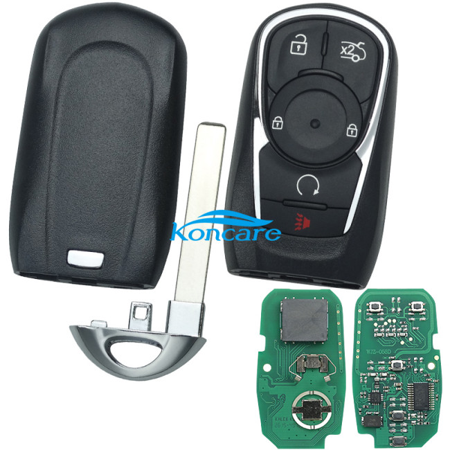 For Keyless Smart 4+1 button remote key with 7952E HITAG2 46chip- 315mhz ASK model