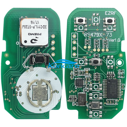 For Keyless Smart 3+1B remote key with PCF7952E chip- 314.9mhz ASK model