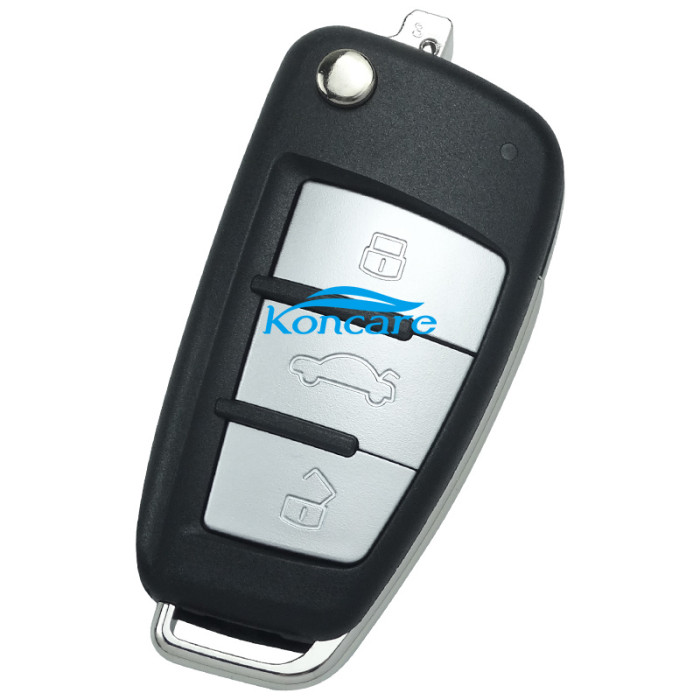 For Audi style 3 button remote key B02B for KDX2 and KD MAX to produce any model remote