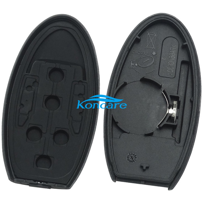 For Nissan 5 button remote key blank(no lo)