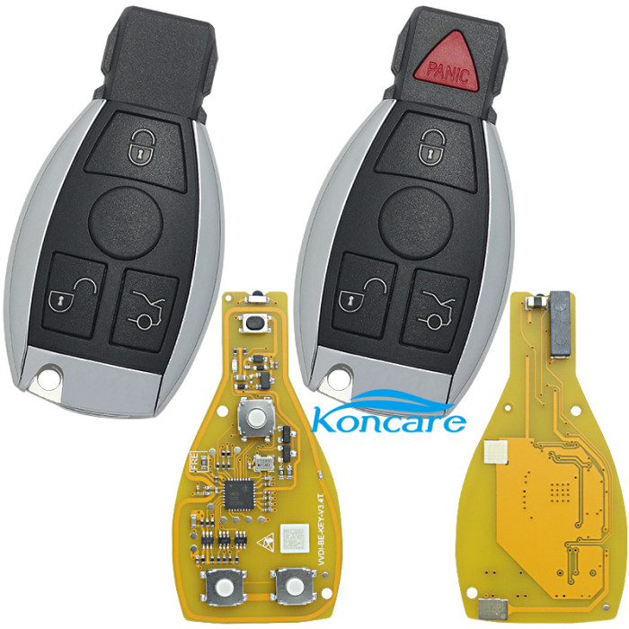 For Xhorse VVDI 3/3+1 button for benz remote Key Yellow Color No Bonus Points