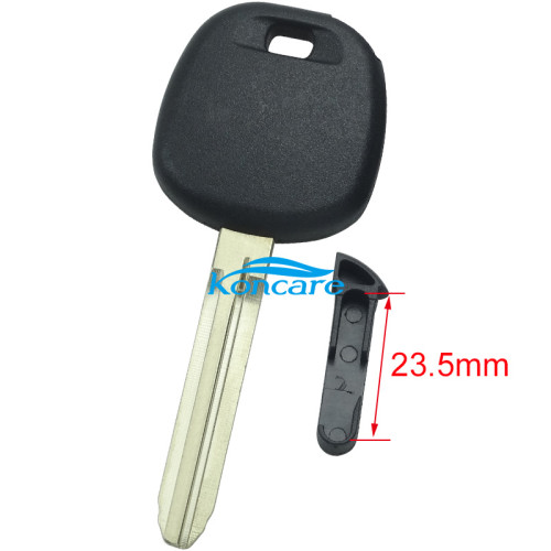 transponder key blank Toy43 blade without logo with TPX chip and carbon chip part