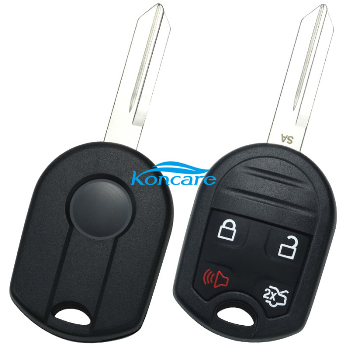 For Ford 4 button remote key with 315mhz/433.92mhz