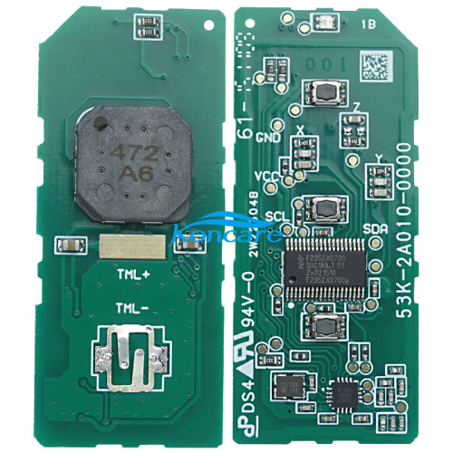 For Honda motor 3 button smart remote K35 / K01 V3 433MHZ with 47chip OEM PCB with aftermarket case