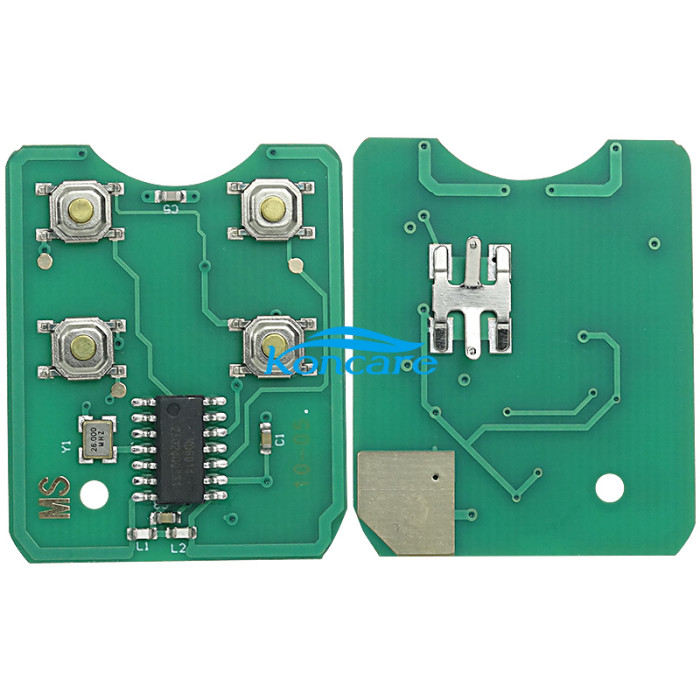 For Ford 4 button remote key with 315mhz/433.92mhz