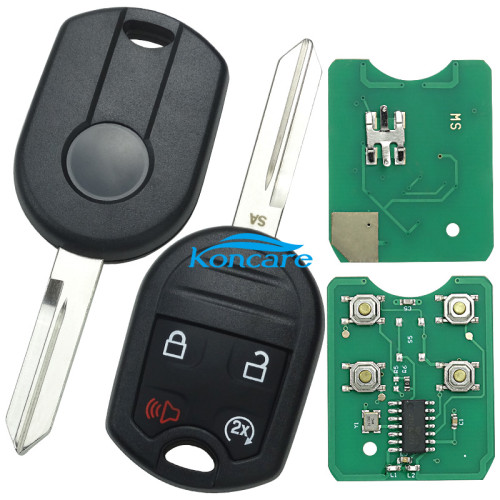 For Ford 4 button remote key with 315mhz/434mhz