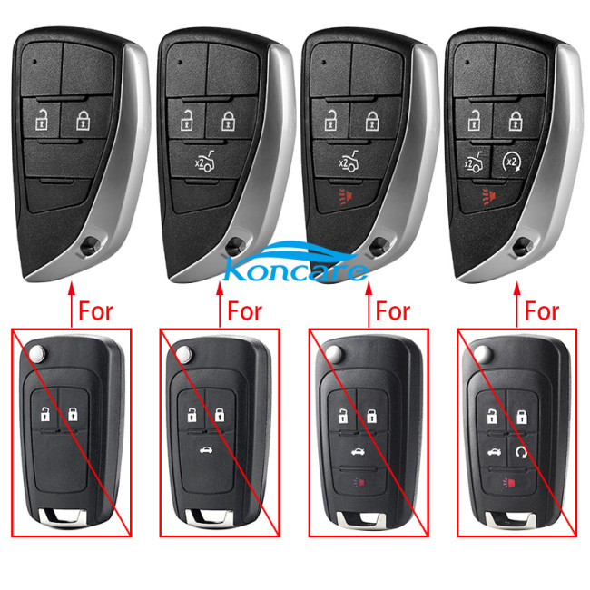 for Chevrolet remote key shell ,please choose button