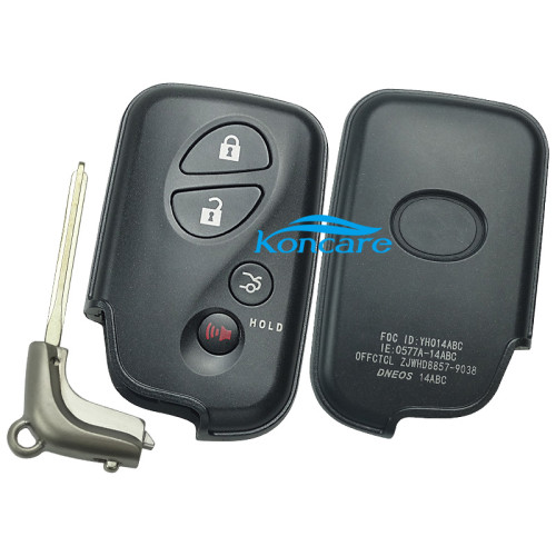 For Lexus 4 button remote key shell