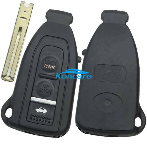 3 Button remote key blank with blade