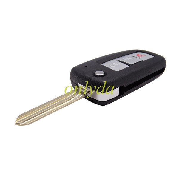 For Nissan 2+1 button remote key blank without badge
